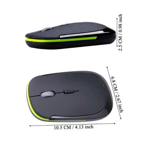 HP Invent Slim Optical Wireless Mouse 2.4GHz - Image 2