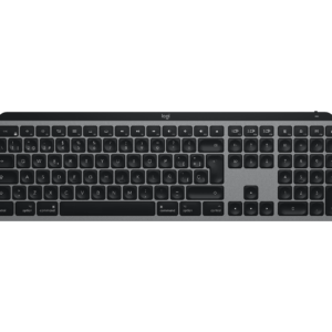 Logitech MX Keys Advanced Wireless Illuminated Keyboard, Tactile Responsive Typing, Backlighting, Bluetooth, USB-C, Apple macOS, Microsoft Windows, Linux, iOS, Android, Metal Build - Graphite