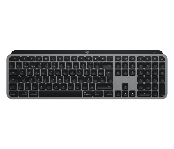 Logitech MX Keys Advanced Wireless Illuminated Keyboard, Tactile Responsive Typing, Backlighting, Bluetooth, USB-C, Apple macOS, Microsoft Windows, Linux, iOS, Android, Metal Build - Graphite