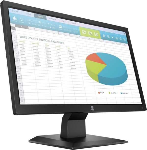 HP P204 19.5-inch HD Monitor,VGA, DisplayPort, HDMI, 60 Hz Refresh Rate - Image 2