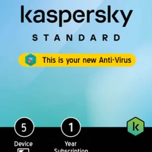 Kaspersky Standard; 5 Devices – 1 Year Licence