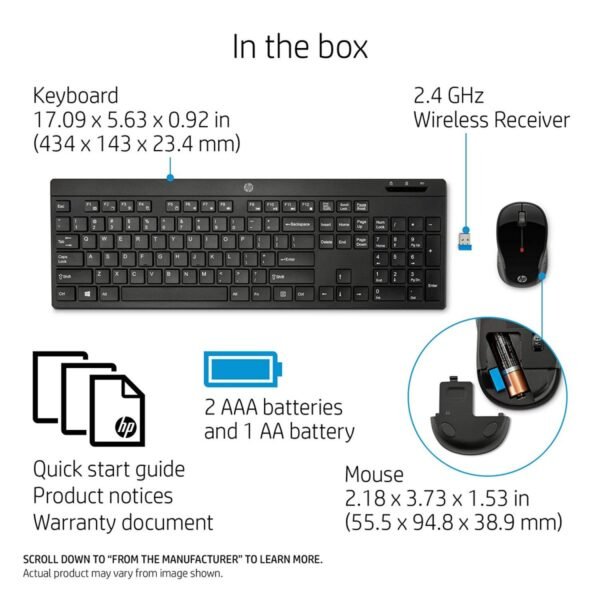 HP Wireless Keyboard and Mouse Combo 200 - Image 2