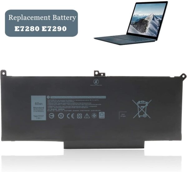 7.6V 60Wh Type F3YGT Battery for Dell Latitude 4-Cell